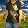 Lady Shirt "Radio Cowboy Album Design II"